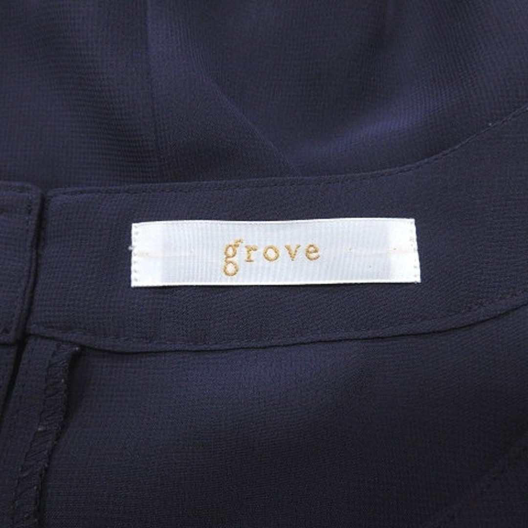 grove(グローブ)のグローブ grove シャツ ブラウス フリル 長袖 M 紫 パープル /AU レディースのトップス(シャツ/ブラウス(長袖/七分))の商品写真