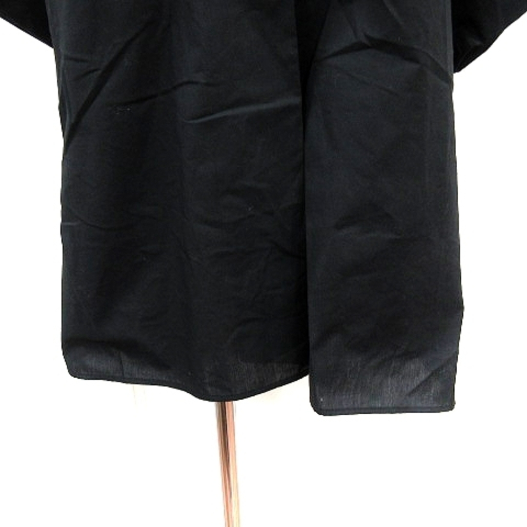 Discoat(ディスコート)のディスコート シャツ ブラウス カシュクール 切替 ロールアップ 五分袖 L 黒 レディースのトップス(その他)の商品写真