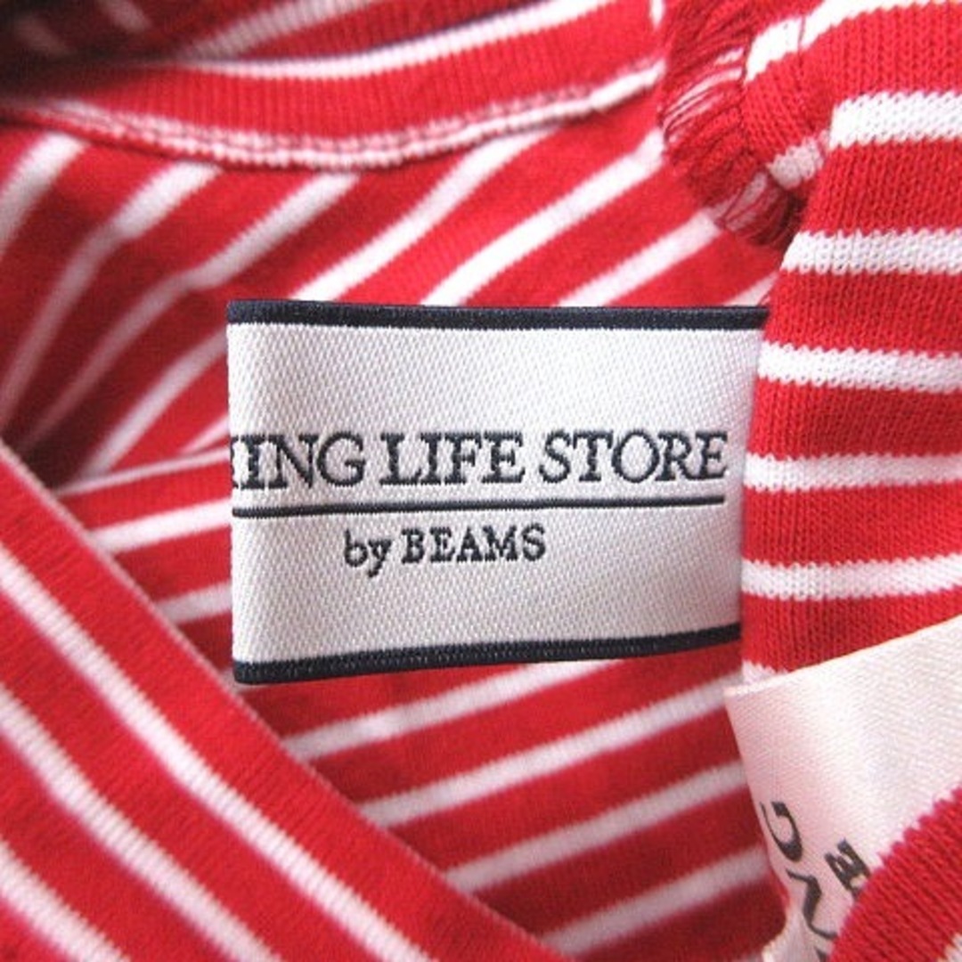 B:MING LIFE STORE by BEAMS(ビーミング ライフストア バイ ビームス)のビーミングバイビームス パンツ オールインワン 切替 ボーダー ノースリーブ S レディースのパンツ(サロペット/オーバーオール)の商品写真