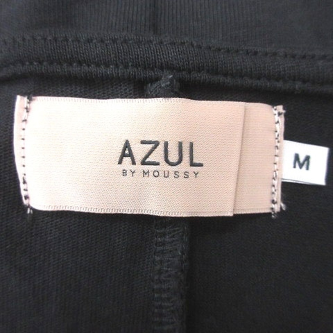 AZUL by moussy(アズールバイマウジー)のアズールバイマウジー カットソー Vネック 五分袖 M 黒 ブラック レディースのトップス(その他)の商品写真