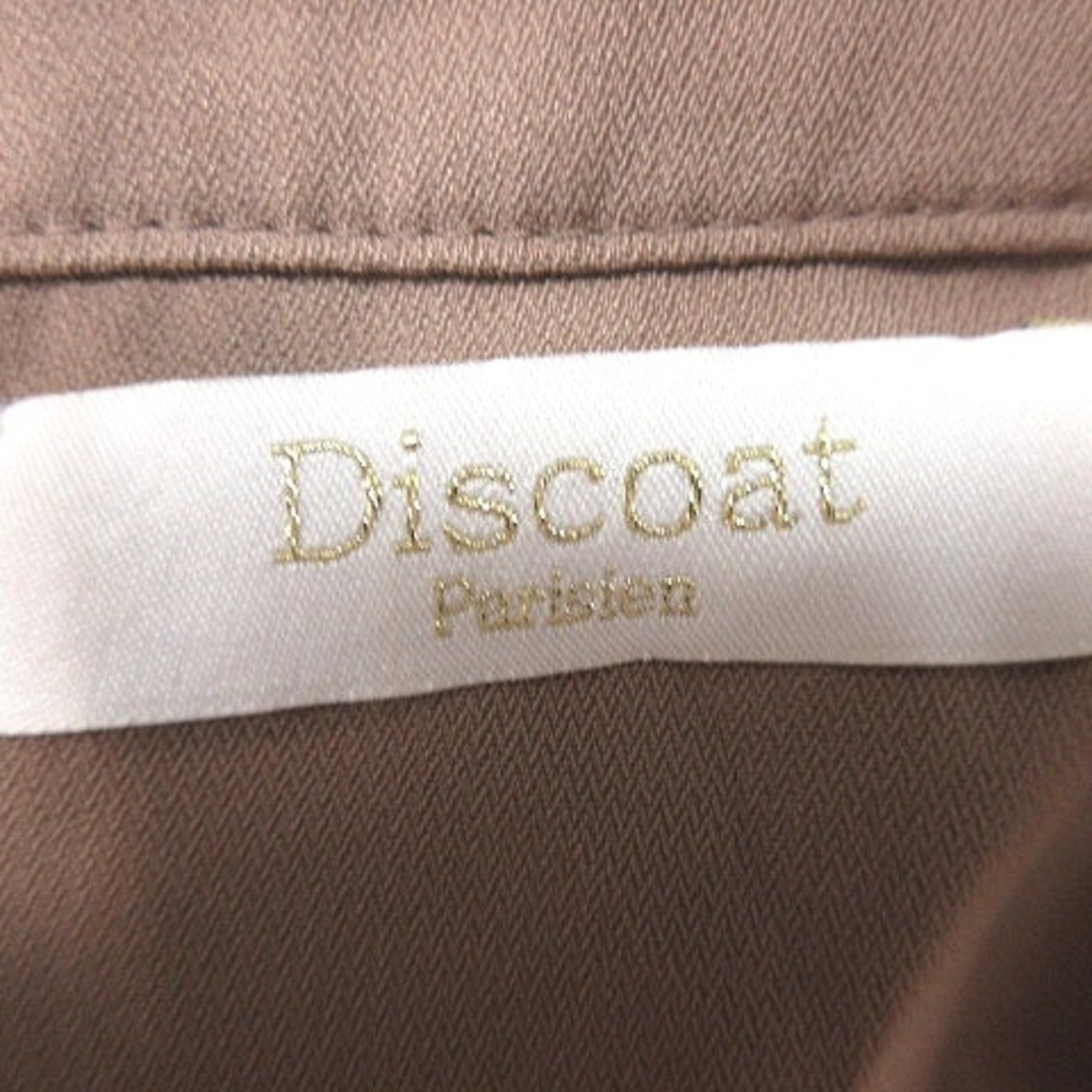 Discoat(ディスコート)のディスコート Discoat シャツ ブラウス 長袖 M 茶 ■MO レディースのトップス(シャツ/ブラウス(長袖/七分))の商品写真