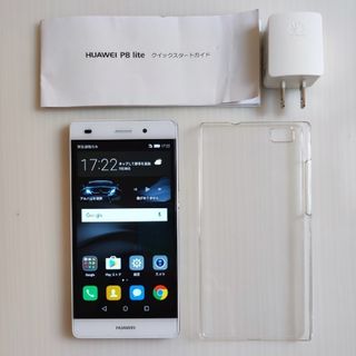 ファーウェイ(HUAWEI)のファーウェイ p8 lite white シムフリー(スマートフォン本体)