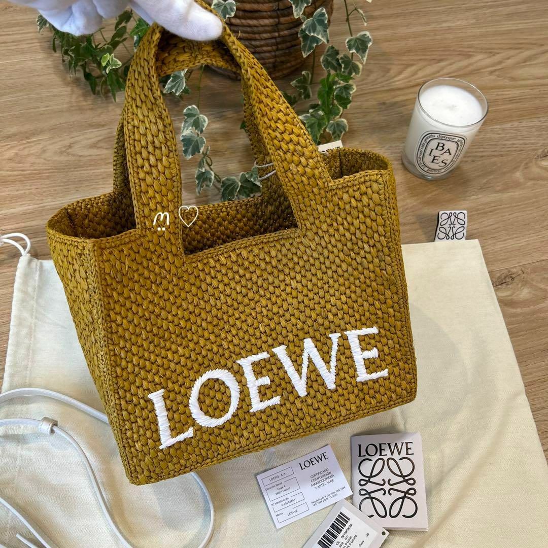 新品 今季新作 LOEWEロエベ フォントトート スモール かごバッグ
