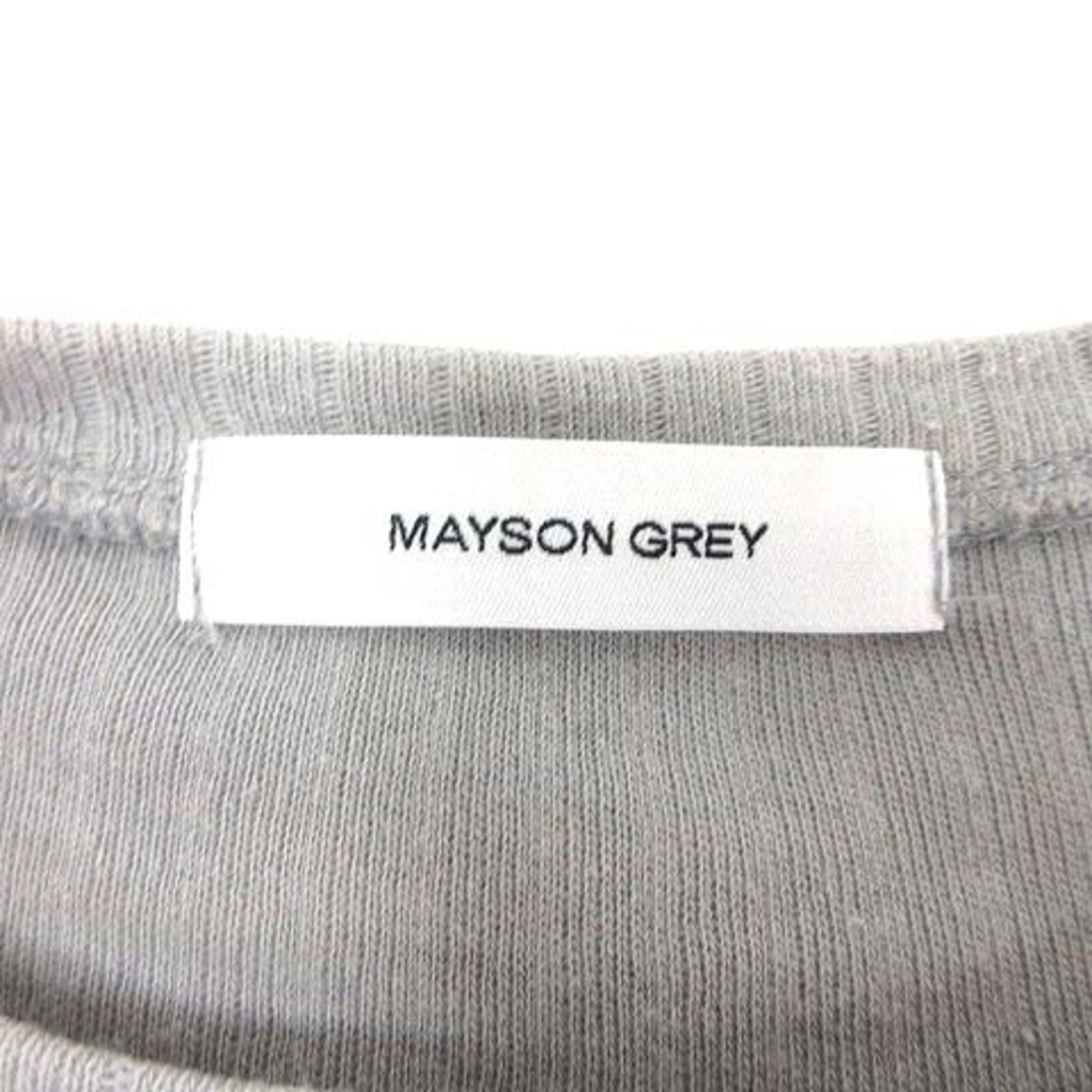 MAYSON GREY(メイソングレイ)のMAYSON GREY ニット カットソー 五分袖 2 グレー /YK ■MO レディースのトップス(ニット/セーター)の商品写真