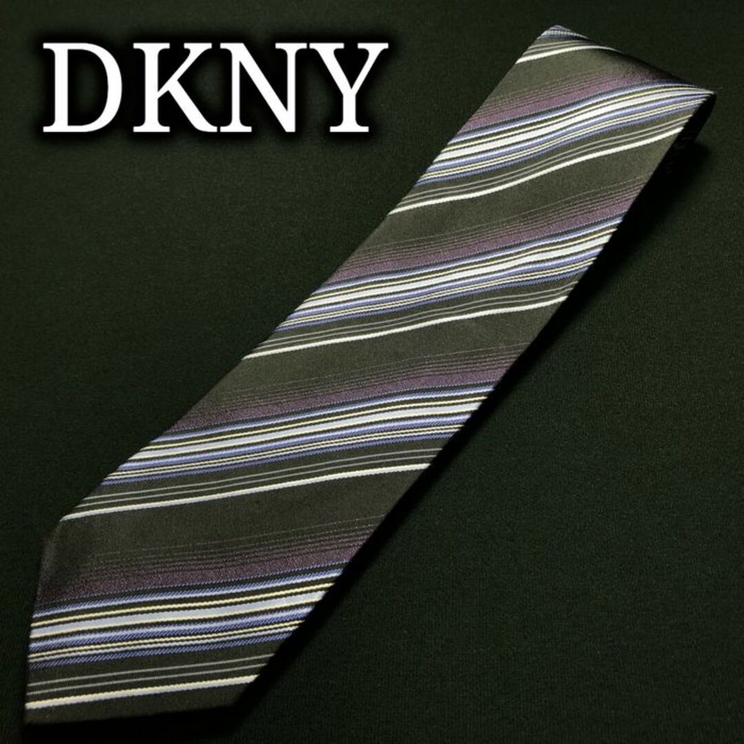 DKNY(ダナキャランニューヨーク)のDKNYダナキャラン レジメンタル パープル ネクタイ A107-E21 メンズのファッション小物(ネクタイ)の商品写真