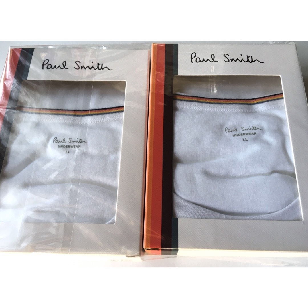 Paul Smith(ポールスミス)の【ポールスミス/Paul Smith】クルーネックインナーTシャツ・白LL×2枚 メンズのトップス(Tシャツ/カットソー(半袖/袖なし))の商品写真