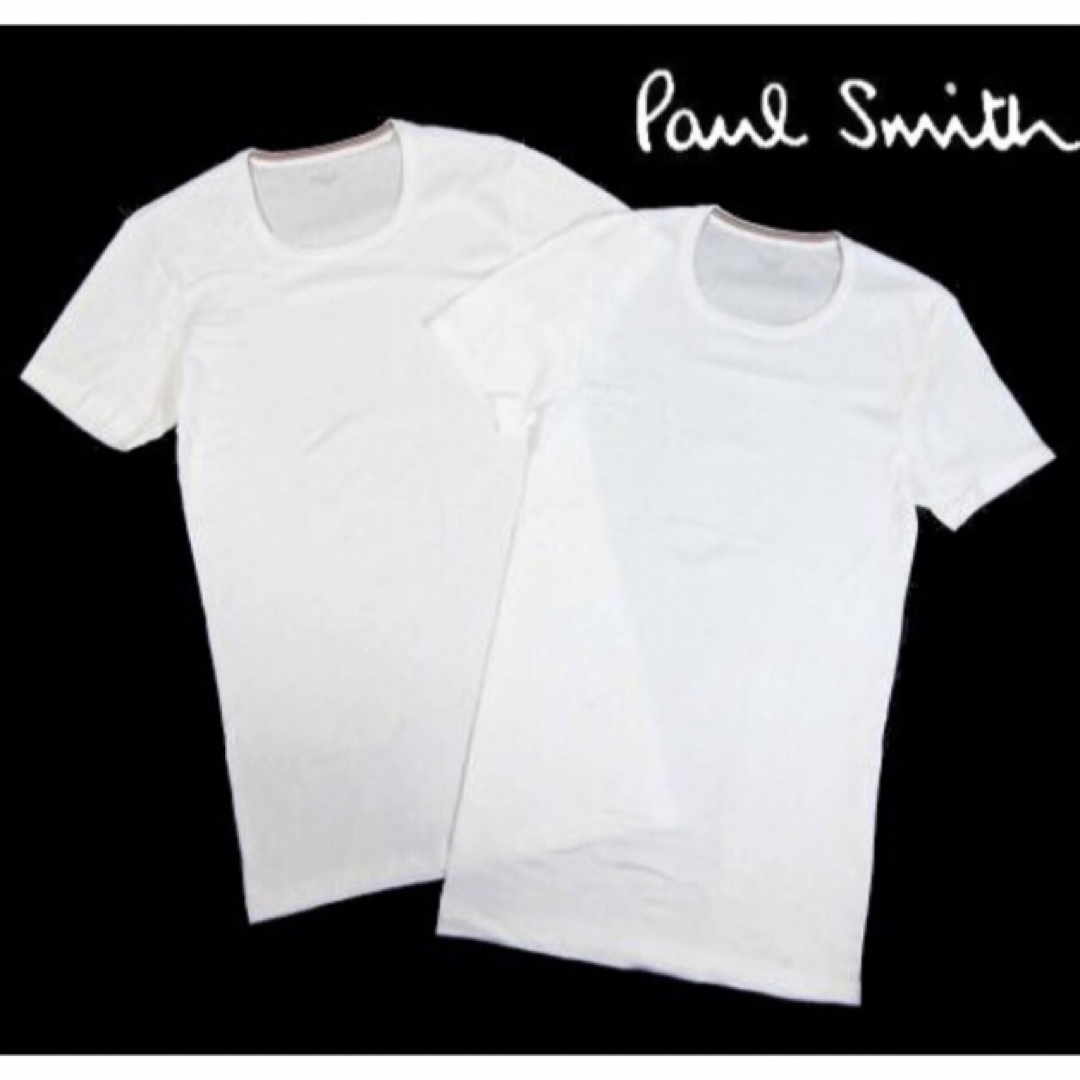 Paul Smith(ポールスミス)の【ポールスミス/Paul Smith】クルーネックインナーTシャツ・白LL×2枚 メンズのトップス(Tシャツ/カットソー(半袖/袖なし))の商品写真