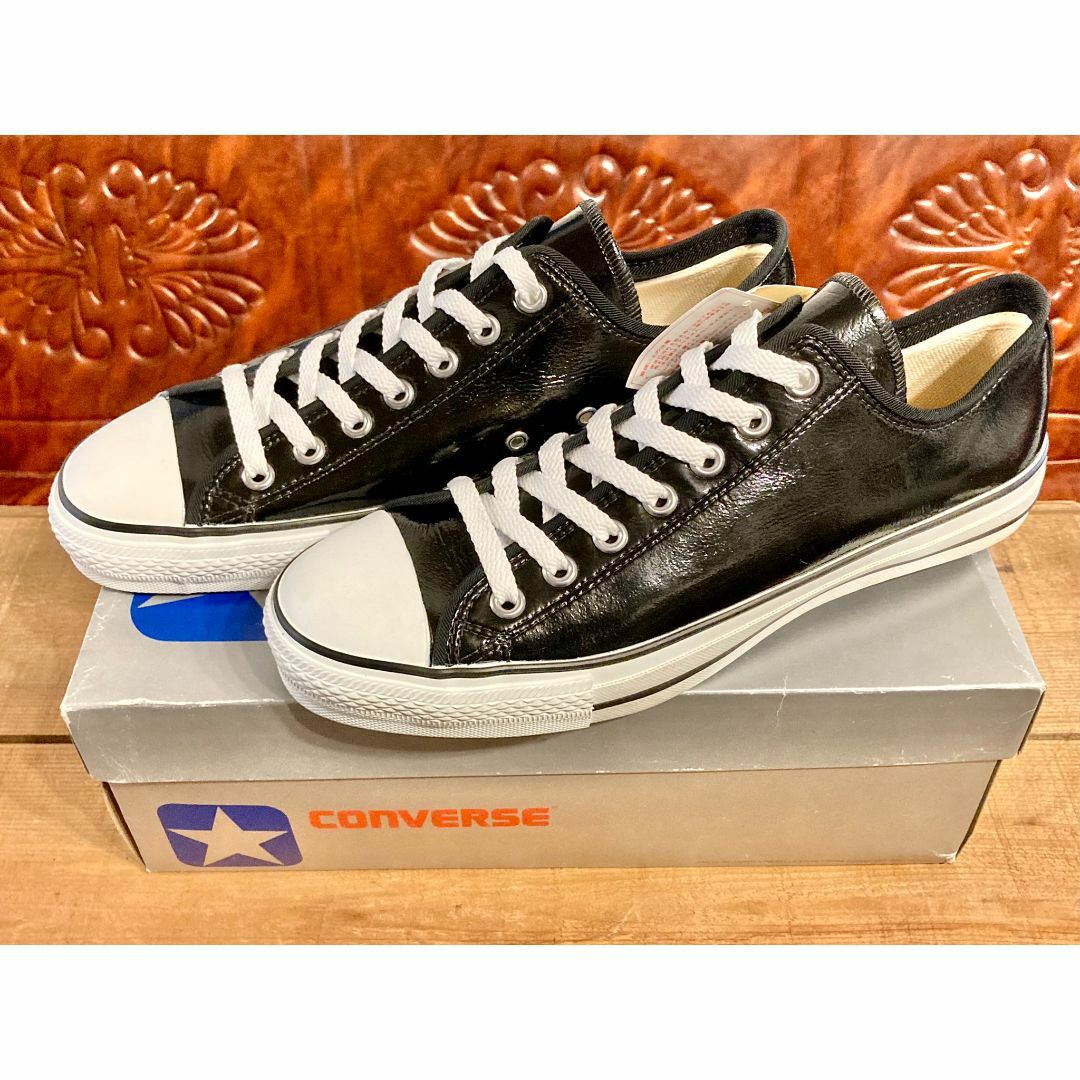 CONVERSE(コンバース)の★希少レア!コンバース オールスターエナメル 黒/白 デッド 236★ メンズの靴/シューズ(スニーカー)の商品写真