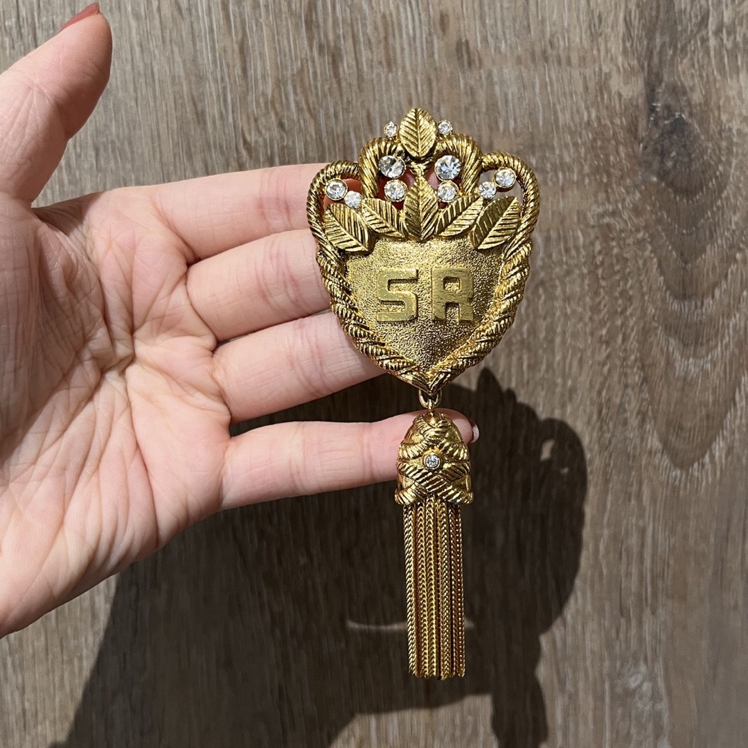 美品 ソニアリキエル ヴィンテージ ブローチ 3連 - アクセサリー 美品 ソニアリキエル ヴィンテージ ブローチ 3連 - アクセサリー