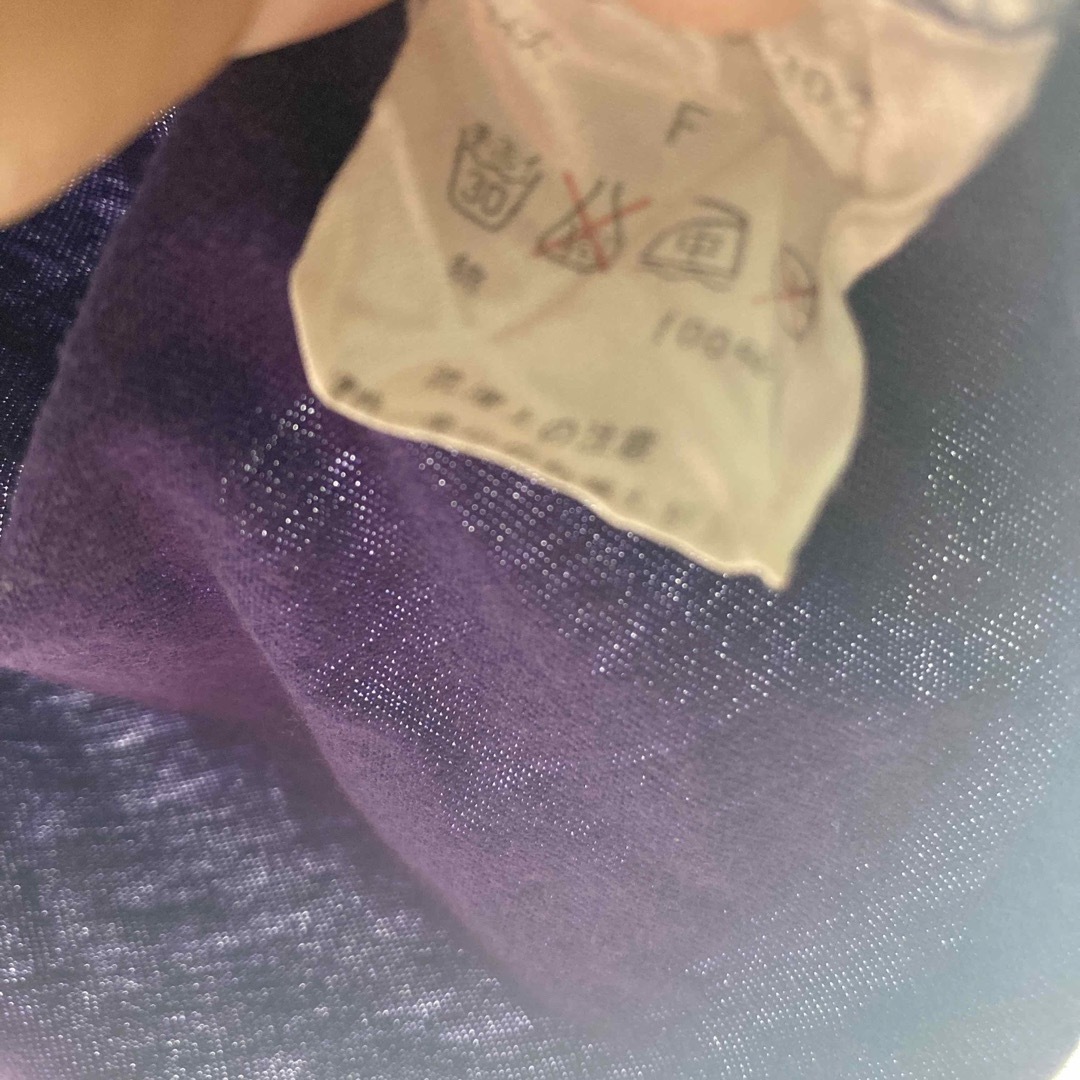 ANQUIET(アンクワイエット)のキャミソール　紫色　綿100% レディースのトップス(キャミソール)の商品写真