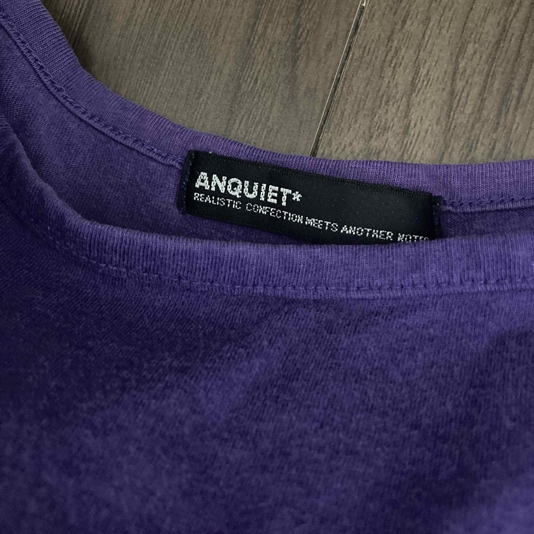 ANQUIET(アンクワイエット)のキャミソール　紫色　綿100% レディースのトップス(キャミソール)の商品写真