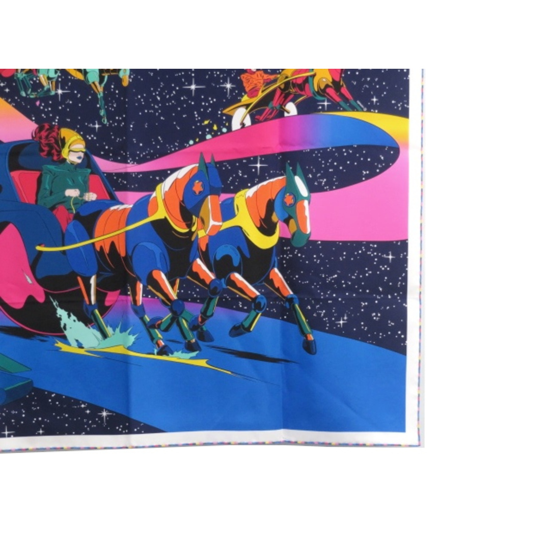 ■美品■ エルメス カレ 90 スカーフ SPACE DERBY スペースダービー 【12457】