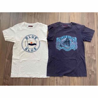 ブルーブルー(BLUE BLUE)のHRM ハリウッドランチマーケット BLUE BLUE Tシャツ　サイズS 2枚(Tシャツ/カットソー(半袖/袖なし))