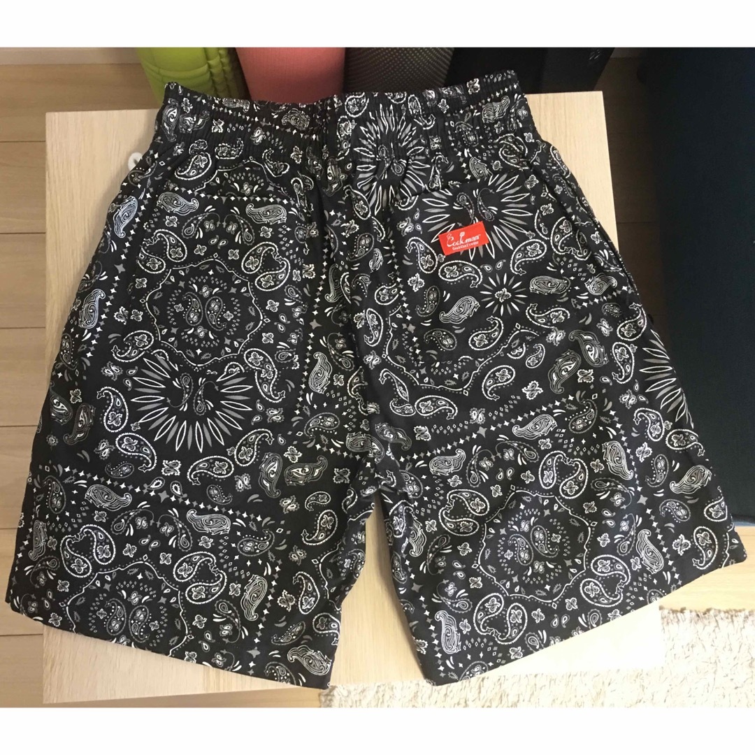 COOKMAN  Chef Short Pants Paisley Black メンズのパンツ(ショートパンツ)の商品写真