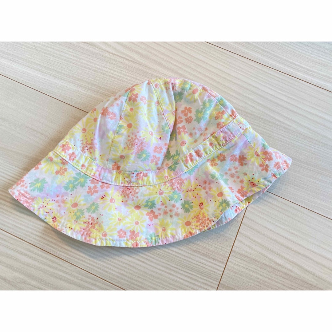 美品 petit bateau プチバトー 18M 花柄 カットソー 帽子