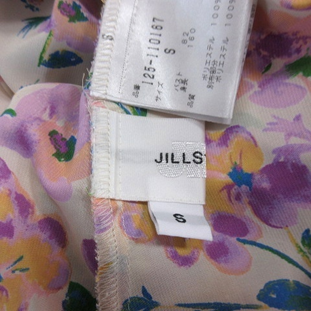 JILL by JILLSTUART(ジルバイジルスチュアート)のジルバイジルスチュアート シャツ ブラウス 花柄 七分袖 S ベージュ レディースのトップス(その他)の商品写真