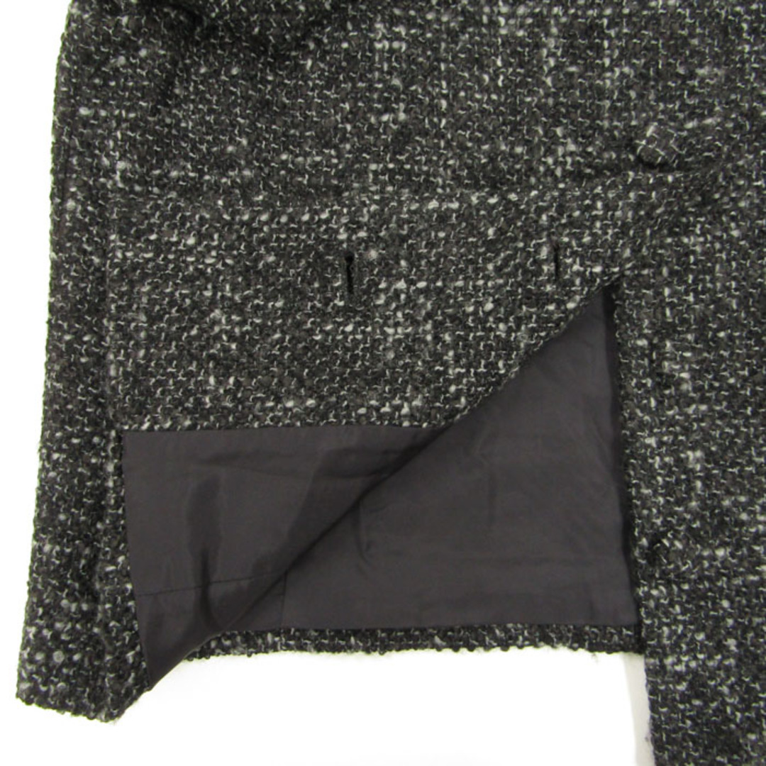 セシオセラ ツイードジャケット スタンドカラー アウター ウール混 日本製 レディース Mサイズ グレー CECI OU CELA 3