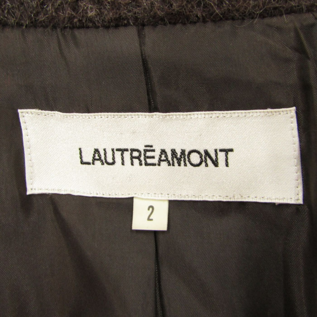 LAUTREAMONT(ロートレアモン)のロートレアモン ステンカラーコート 無地 ロングコート アウター ウール100% イタリア製 レディース 2サイズ カーキ LAUTREAMONT レディースのジャケット/アウター(その他)の商品写真
