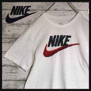 ナイキ(NIKE)の【レアロゴ】ナイキ　センターデカロゴTシャツ　美品　ホワイト　K449(Tシャツ/カットソー(半袖/袖なし))