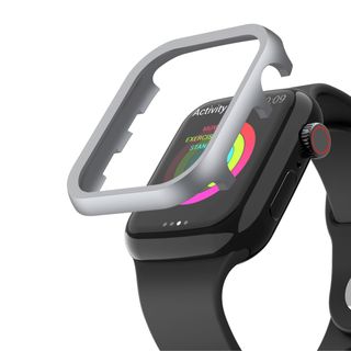 アップルウォッチ(Apple Watch)のアップル ウォッチ 文字盤 メタルフレーム カバー グレー42(その他)