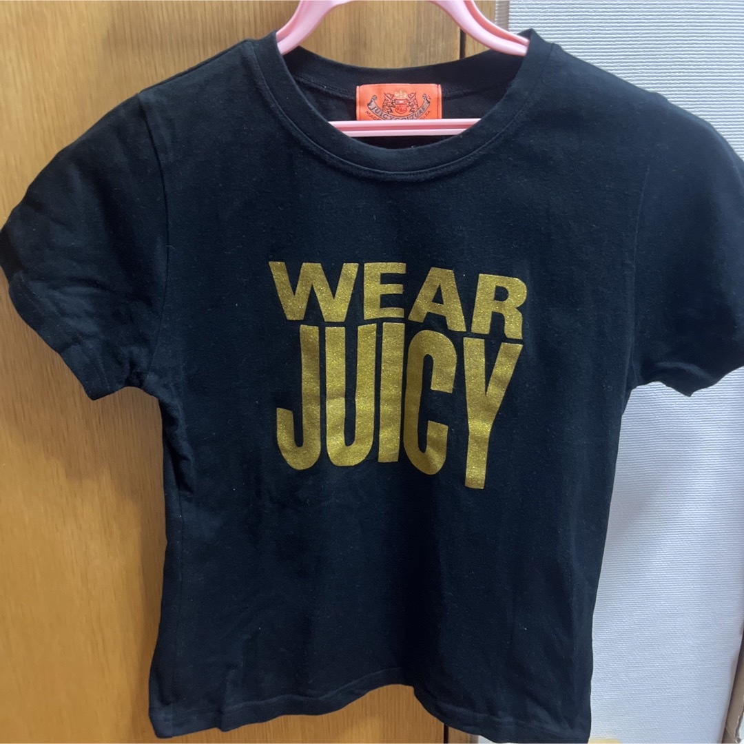 Juicy Couture(ジューシークチュール)のジューシークチュールロゴ半袖黒Tシャツ レディースのトップス(Tシャツ(半袖/袖なし))の商品写真