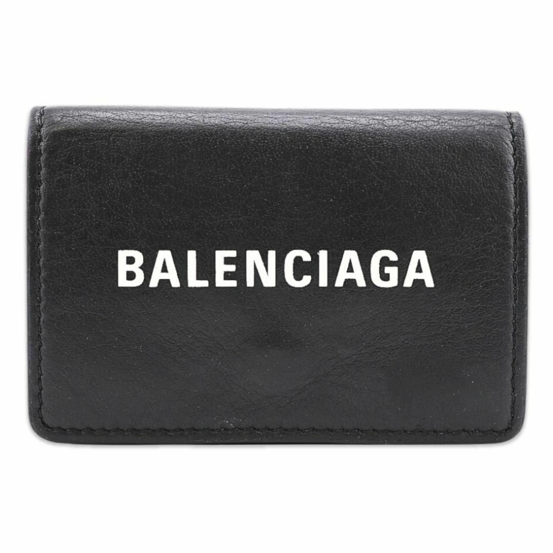 BALENCIAGA バレンシアガ エブリデイ 三つ折り財布 ミニウォレット 505055 ブラック