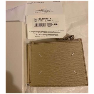 マルタンマルジェラ(Maison Martin Margiela)のマルジェラ MaisonMargiela  マネークリップ付き　財布　ベージュ (折り財布)