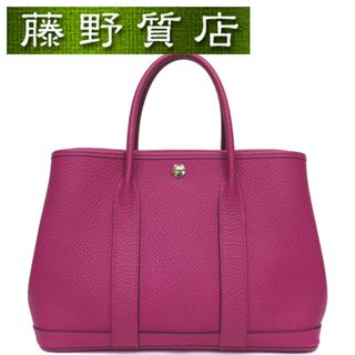 エルメス(Hermes)のエルメス HERMES ガーデンパーティTPM 30cm カントリー ローズパープル A刻印 2017年 8082(ハンドバッグ)