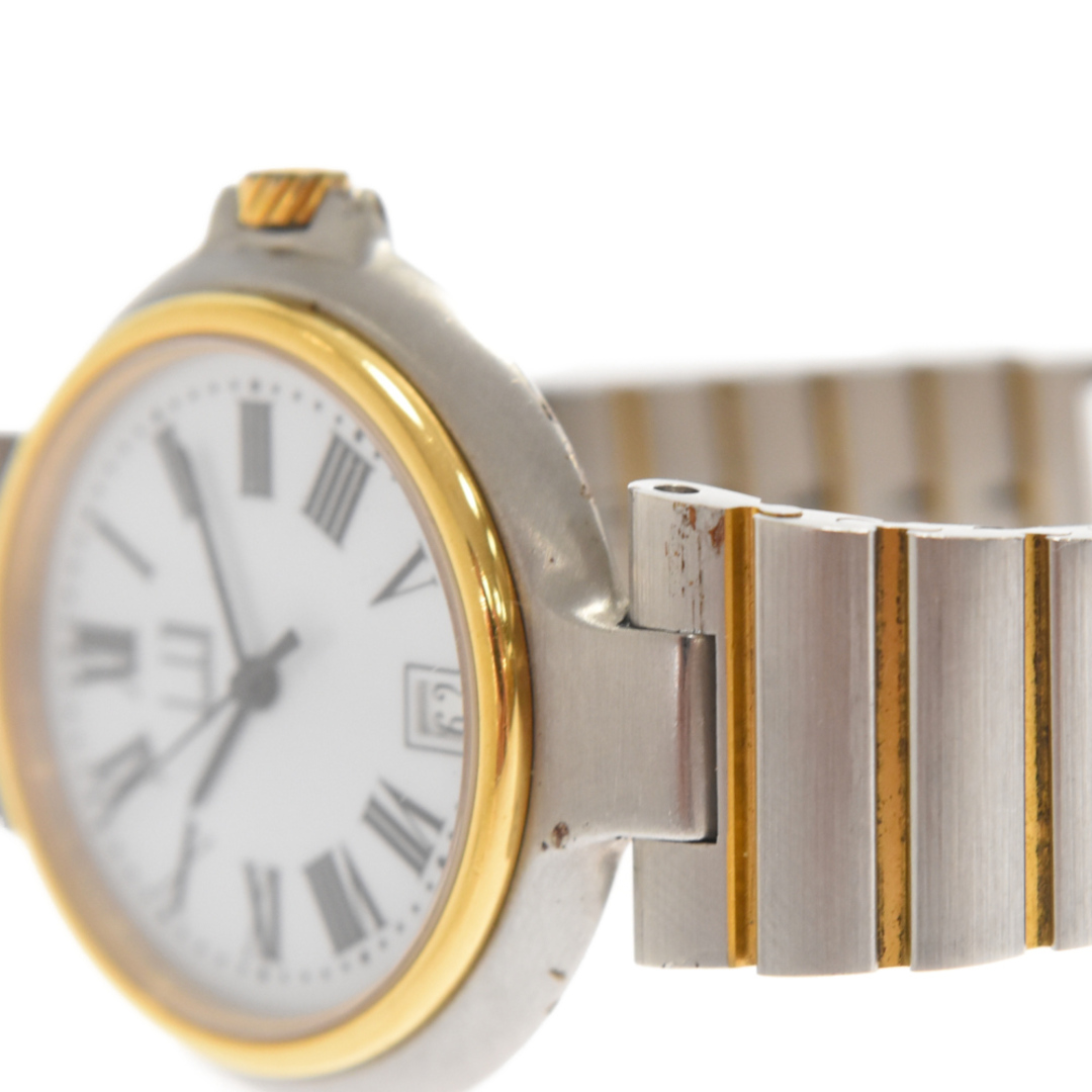 【可動品】dunhill 腕時計 ホワイト デイト ヴィンテージ ミレニアム