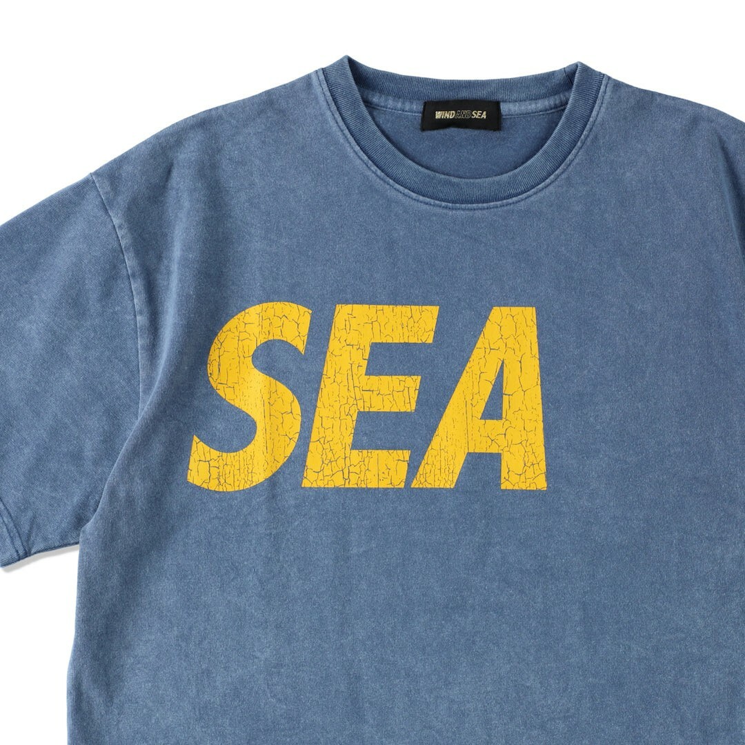 WIND AND SEA(ウィンダンシー)のWINDASEA★SEA (J_BLUE_YELLOW）S/S Teeブルー メンズのトップス(Tシャツ/カットソー(半袖/袖なし))の商品写真