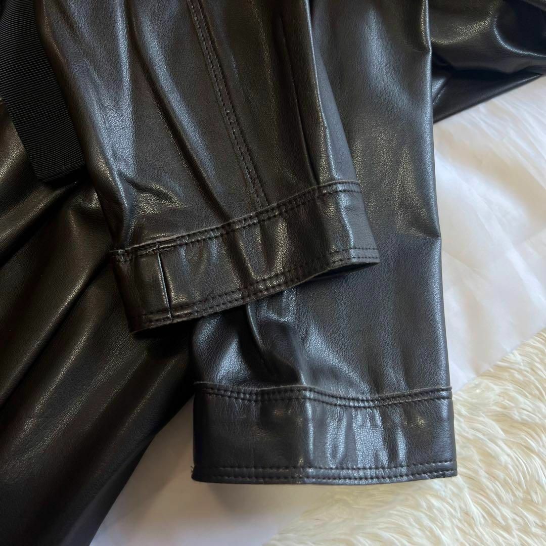 FOXEY NEW YORK - 【美品】FOXEY NEW YORK フェイクレザーコート