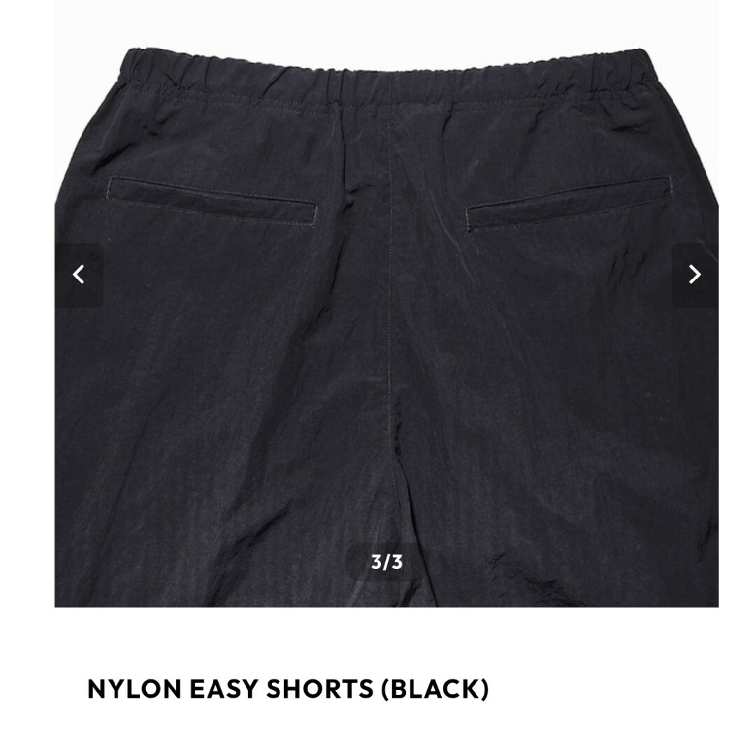 ENNOY NYLON EASY SHORTS (BLACK)メンズ