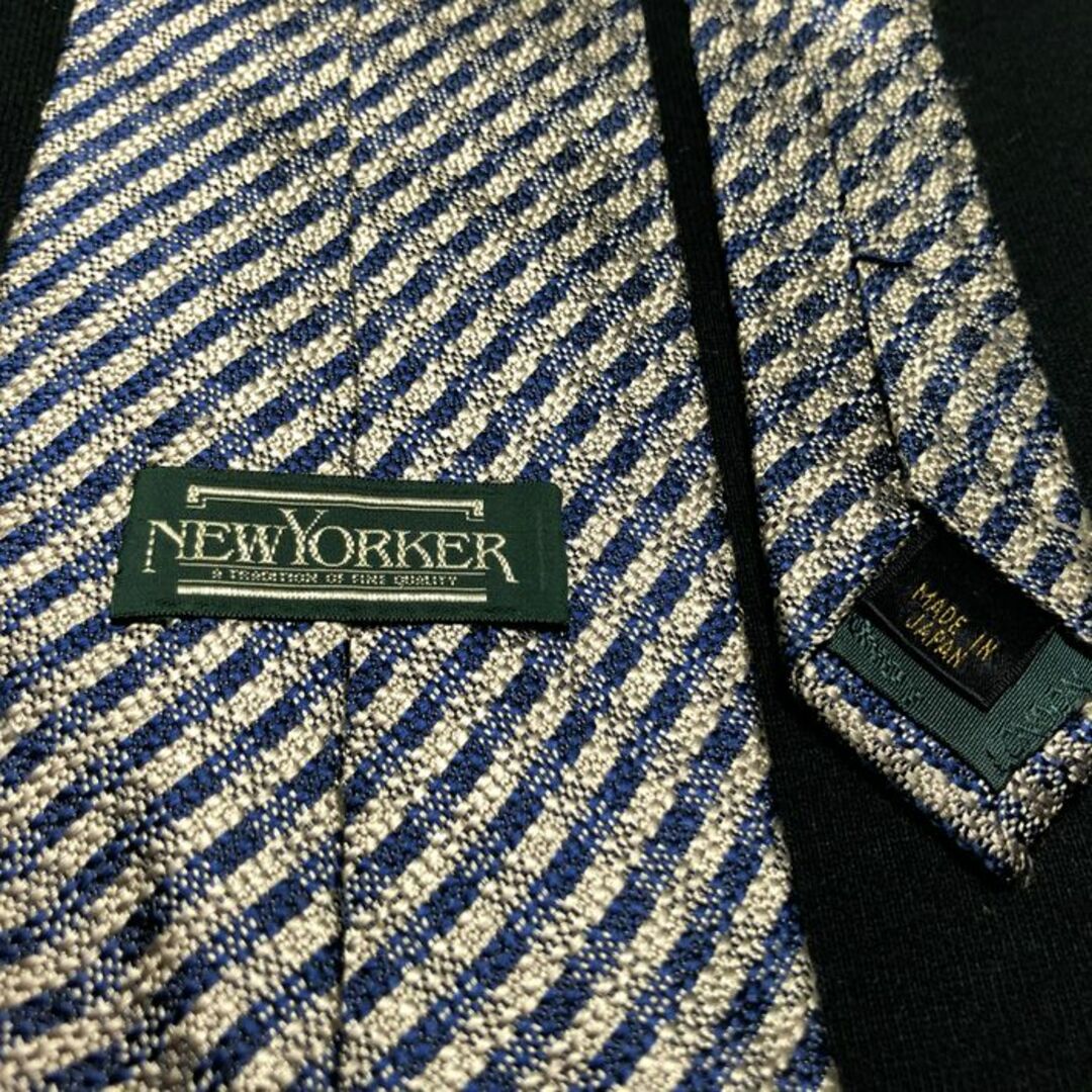 NEWYORKER(ニューヨーカー)のニューヨーカー チェック ネイビー ネクタイ A107-G20 メンズのファッション小物(ネクタイ)の商品写真