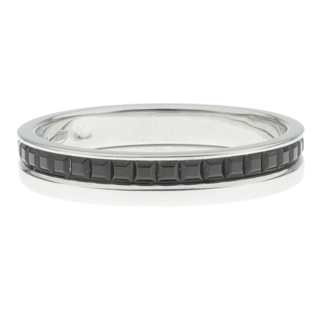 BOUCHERON(ブシュロン)の（新品仕上げ済）ブシュロン BOUCHERON キャトル ブラック リング ハーフ K18 WG × ブラックPVD #57 約16号 JAL00206 指輪 証明書 9050 レディースのアクセサリー(リング(指輪))の商品写真