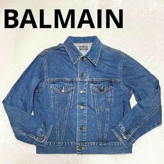 通販 美品 BALMAIN バルマン エンブレムボタン デニムジャケット ノー