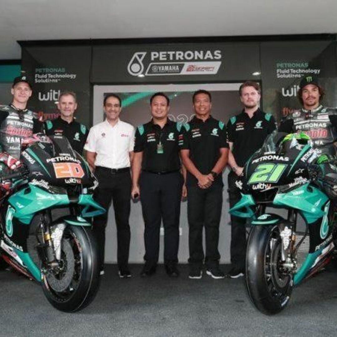 YAMAHA MOTOR POWERED PRODUCTS(ヤマハモーターパワープロダクツ)の【PETRONAS YAMAHA 】MotoGP ポロシャツ【M】 自動車/バイクのバイク(パーツ)の商品写真