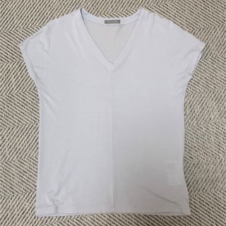 セオリーリュクス(Theory luxe)のセオリーリュクス　アイスブルーVネックシャツ(Tシャツ(半袖/袖なし))