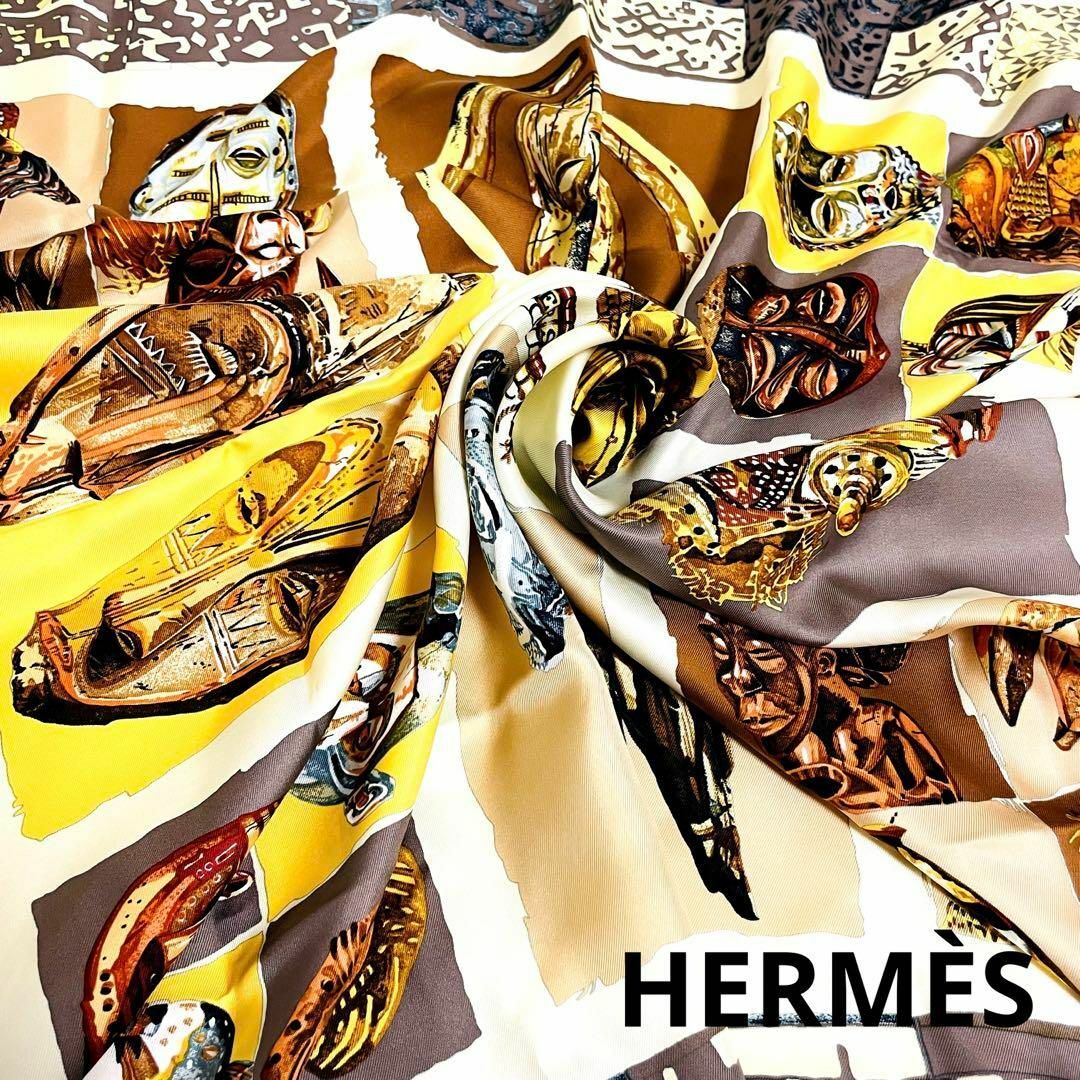 Hermes - 一点物 レア 大判 正規品 エルメス スカーフ シルク ペルソナ ...