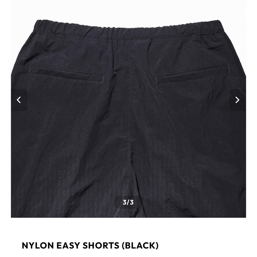 1LDK SELECT - ennoy NYLON EASY SHORTS (BLACK) ショーツLサイズの