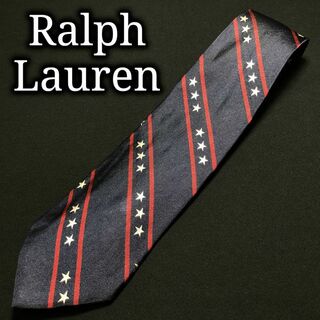 ラルフローレン(Ralph Lauren)のラルフローレン 星レジメンタル ネイビー ネクタイ A107-H05(ネクタイ)
