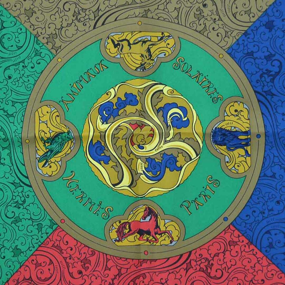 Hermes - エルメス HERMES スカーフ カレ90 ANIMAUX SOLAIRES シルク