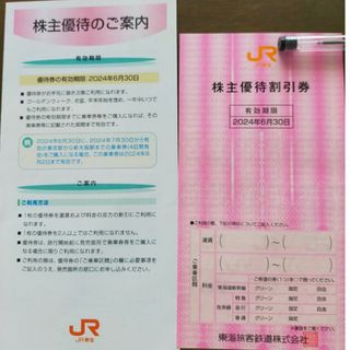 ジェイアール(JR)のJR東海株主優待券(鉄道乗車券)