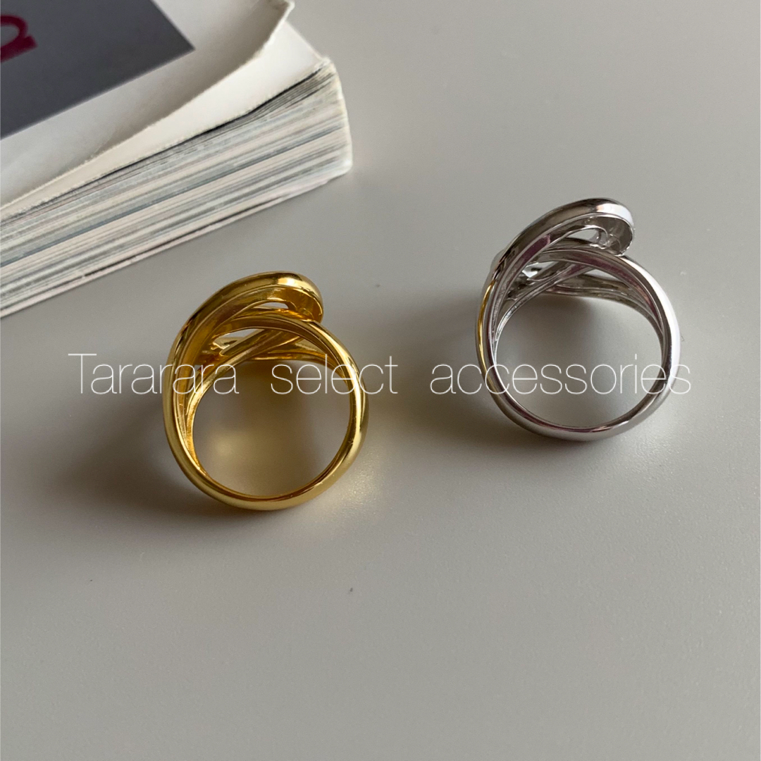 ●silver925 Whoop ring S●金属アレルギー対応 レディースのアクセサリー(リング(指輪))の商品写真