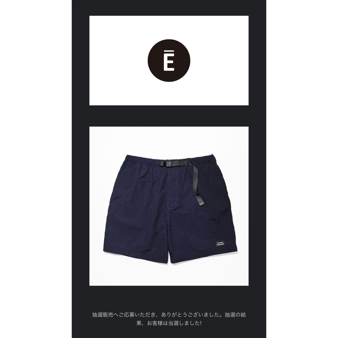 1LDK SELECT - ennoy NYLON EASY SHORTS (NAVY) ナイロンショーツの