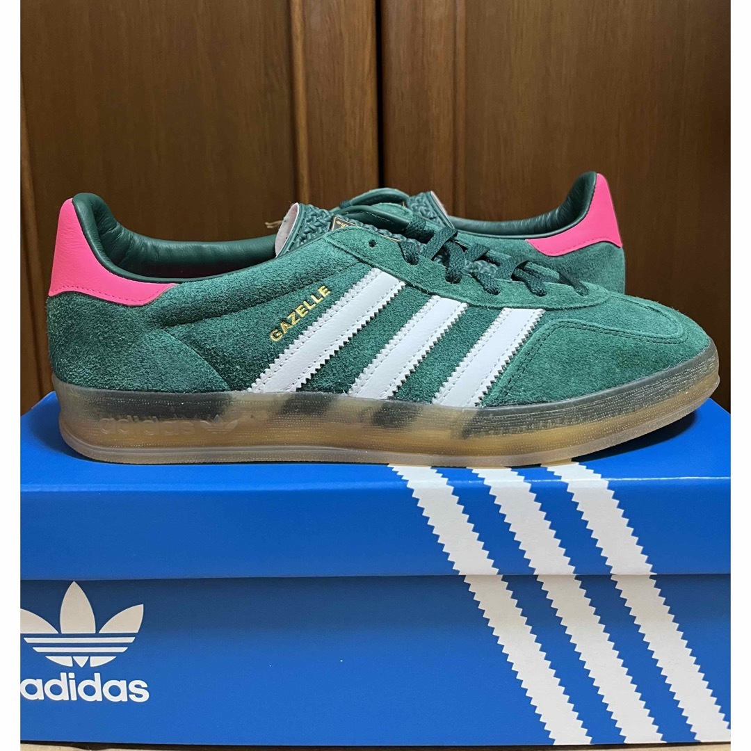 adidas Gazelle Indoor アディダス ガゼル グリーン ピンク