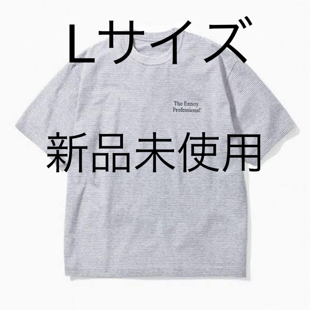 Tシャツ/カットソー(半袖/袖なし)Ennoy ボーダー　tシャツ　Lサイズ