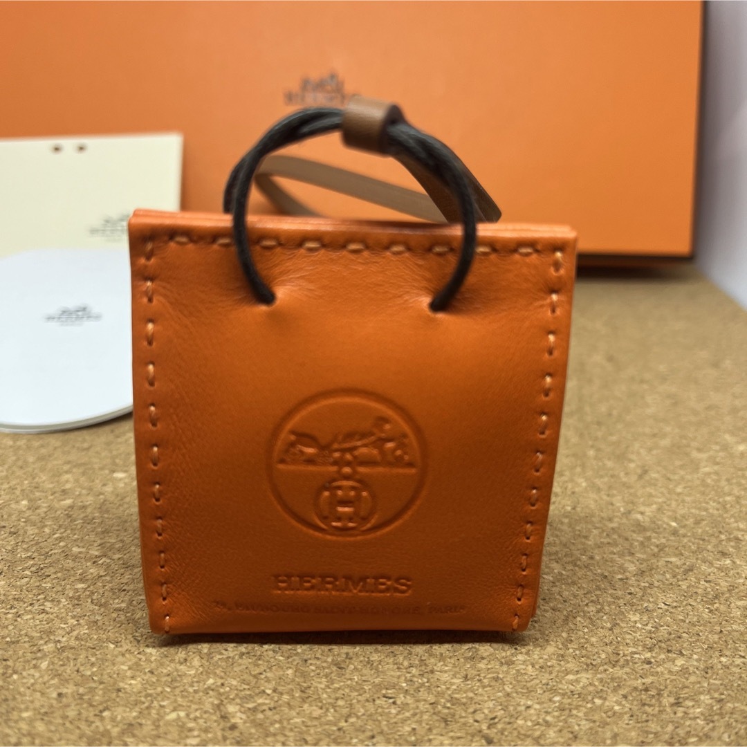 エルメス HERMES バッグチャーム チャーム キーホルダー サックオランジュ 3