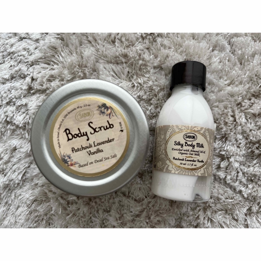 SABON(サボン)のSABON ボディスクラブ パチュリラベンダーバニラ 60g コスメ/美容のボディケア(その他)の商品写真