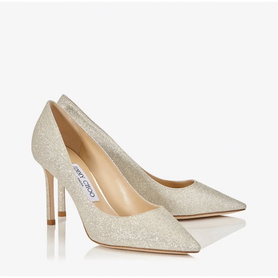 JIMMY CHOO(ジミーチュウ)の【美品】Jimmy Choo   ROMY85  ポインテッド トゥパンプス レディースの靴/シューズ(ハイヒール/パンプス)の商品写真