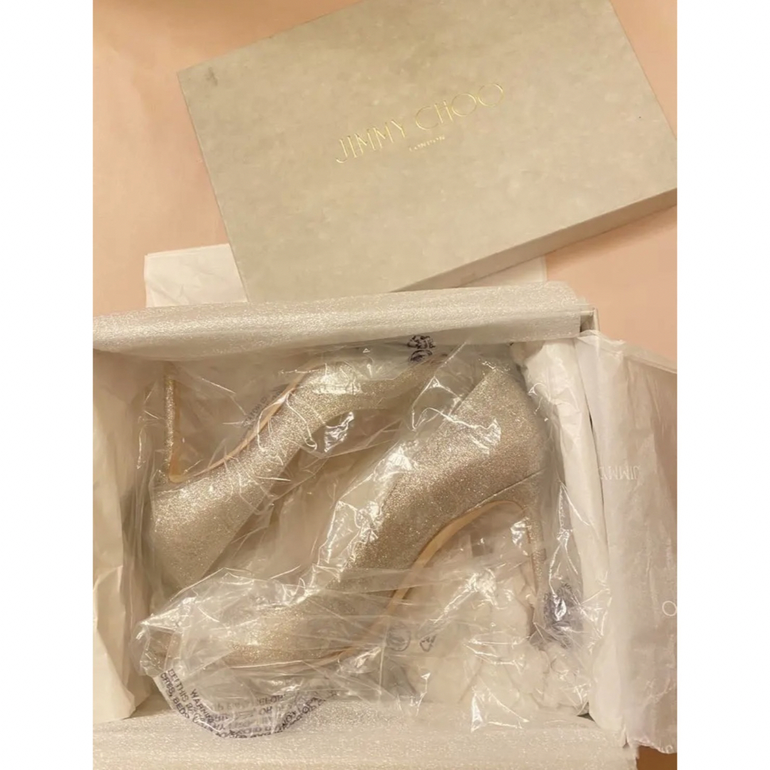 JIMMY CHOO(ジミーチュウ)の【美品】Jimmy Choo   ROMY85  ポインテッド トゥパンプス レディースの靴/シューズ(ハイヒール/パンプス)の商品写真